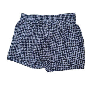 ana black and white detailed shorts